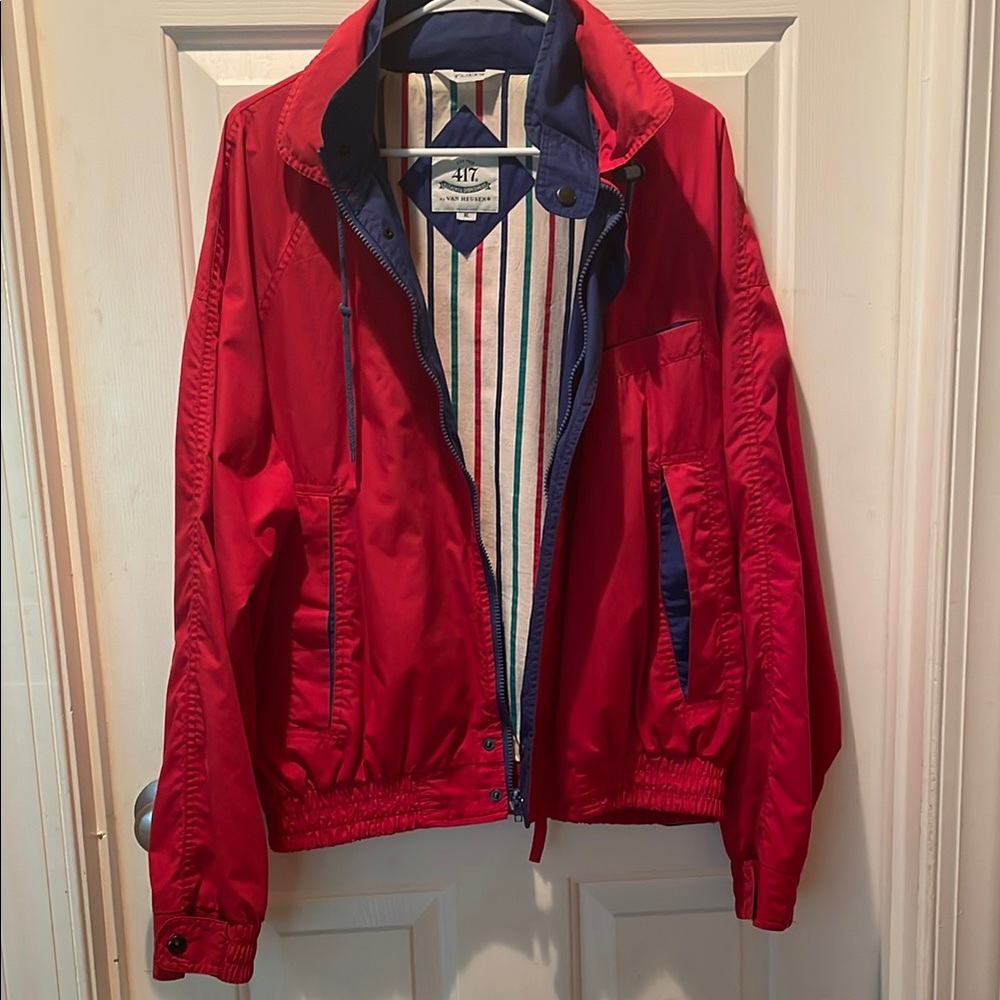 Vintage Red and Blue Van Heusen Jacket